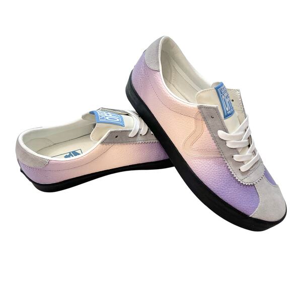 Vans Sport Low Classic Sneaker Shoes Men 9 Women 10.5 Purple Gray White New - Picture 1 of 8